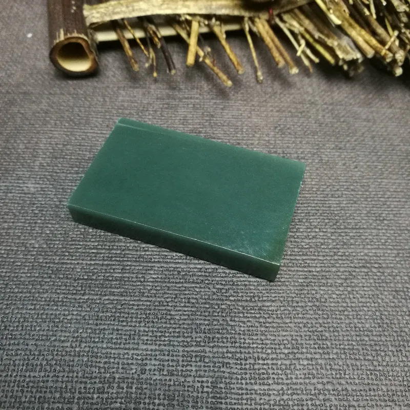 Natural Kunlun Jade Rough Nephrite Raw (41g,5.2X3X0.9cm)