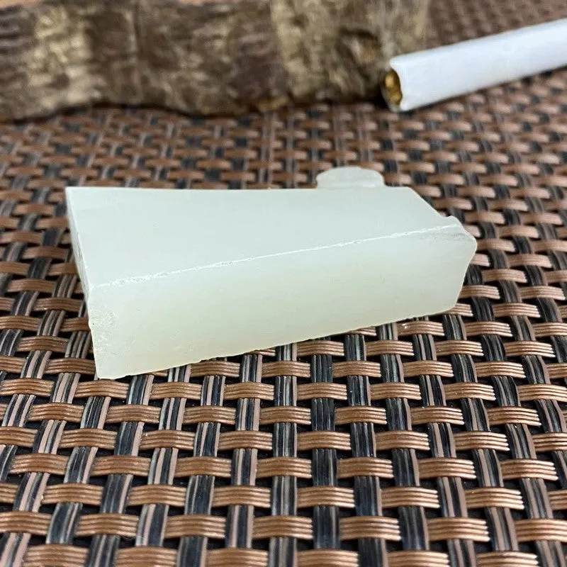 Natural Kunlun Jade Rough Nephrite Raw (42g,4.1X2.9X1.3cm)