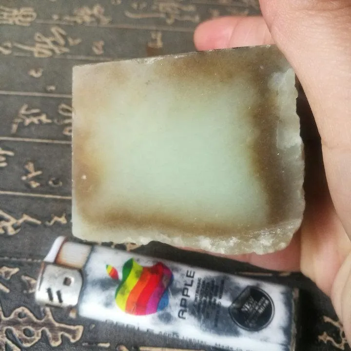 Natural Kunlun Jade Rough Nephrite Raw (450g, 7.5X5.5X4cm)