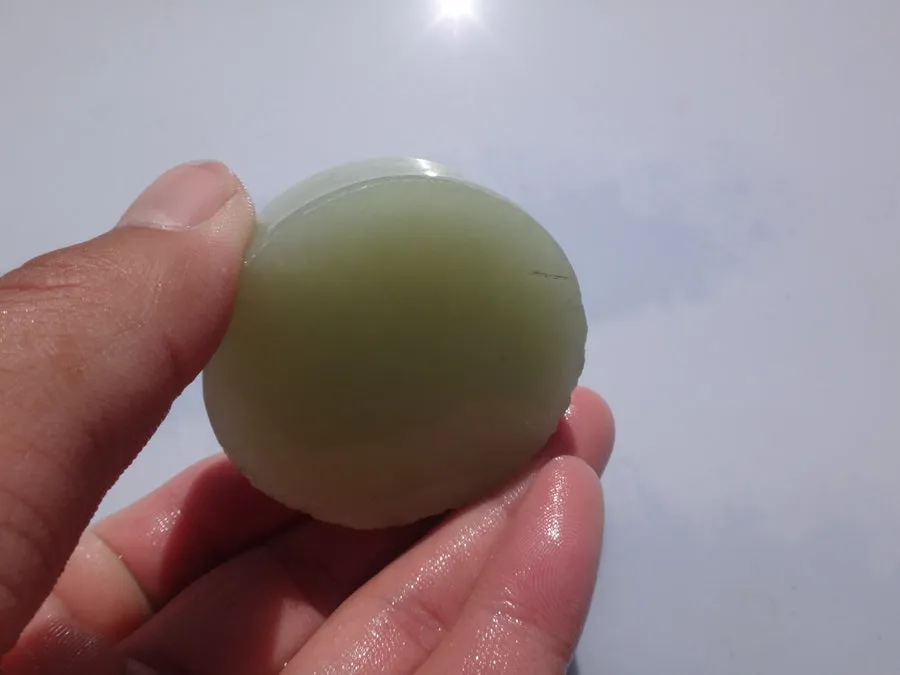 Natural Kunlun Jade Rough Nephrite Raw (80g, 4.8X4.8X1.5cm)