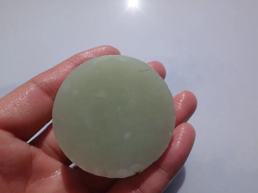 Natural Kunlun Jade Rough Nephrite Raw (80g, 4.8X4.8X1.5cm)