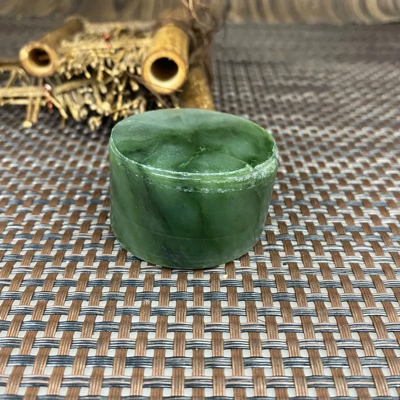 Natural Siberian Jade Rough Nephrite Raw (124g, 4.4X2.8cm)