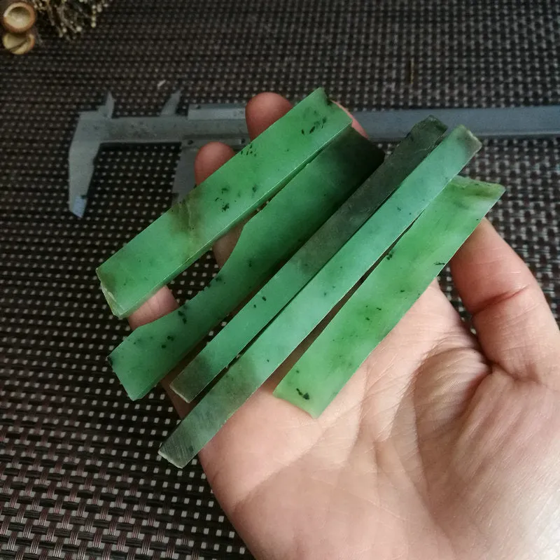 Natural Siberian Jade Rough Nephrite Raw 5 Pieces