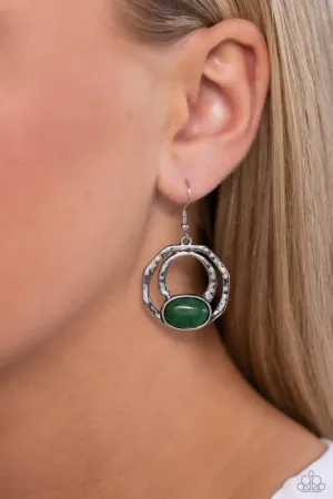 Paparazzi Earring ~ Terrestrial Retreat - Green