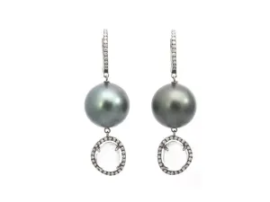 pearl drop earrings