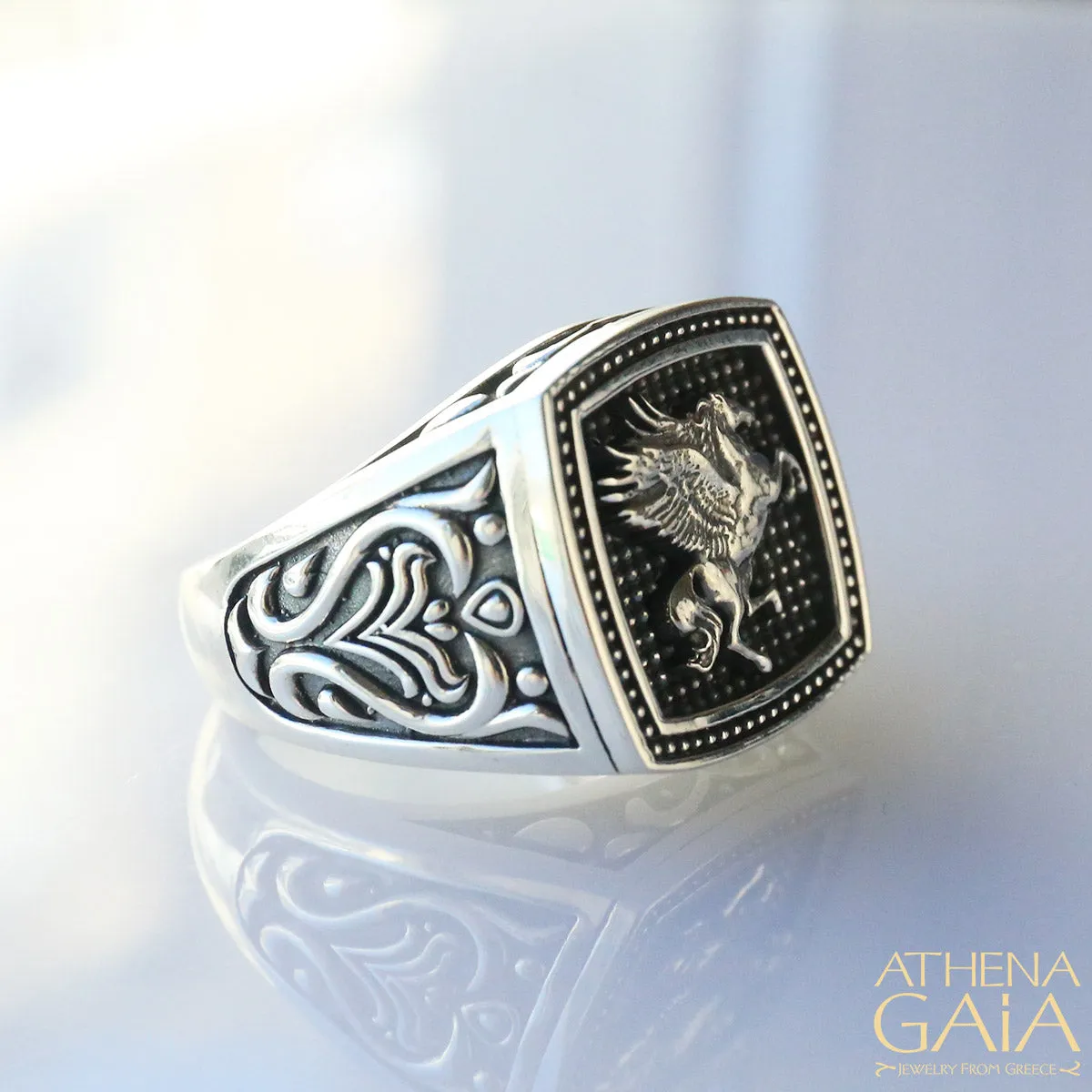 Pegasus Signet Ring