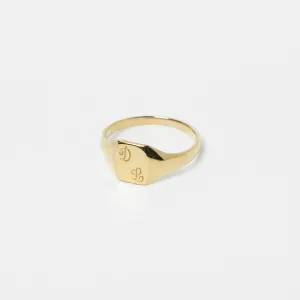 Pijama Signet Ring Solid Gold