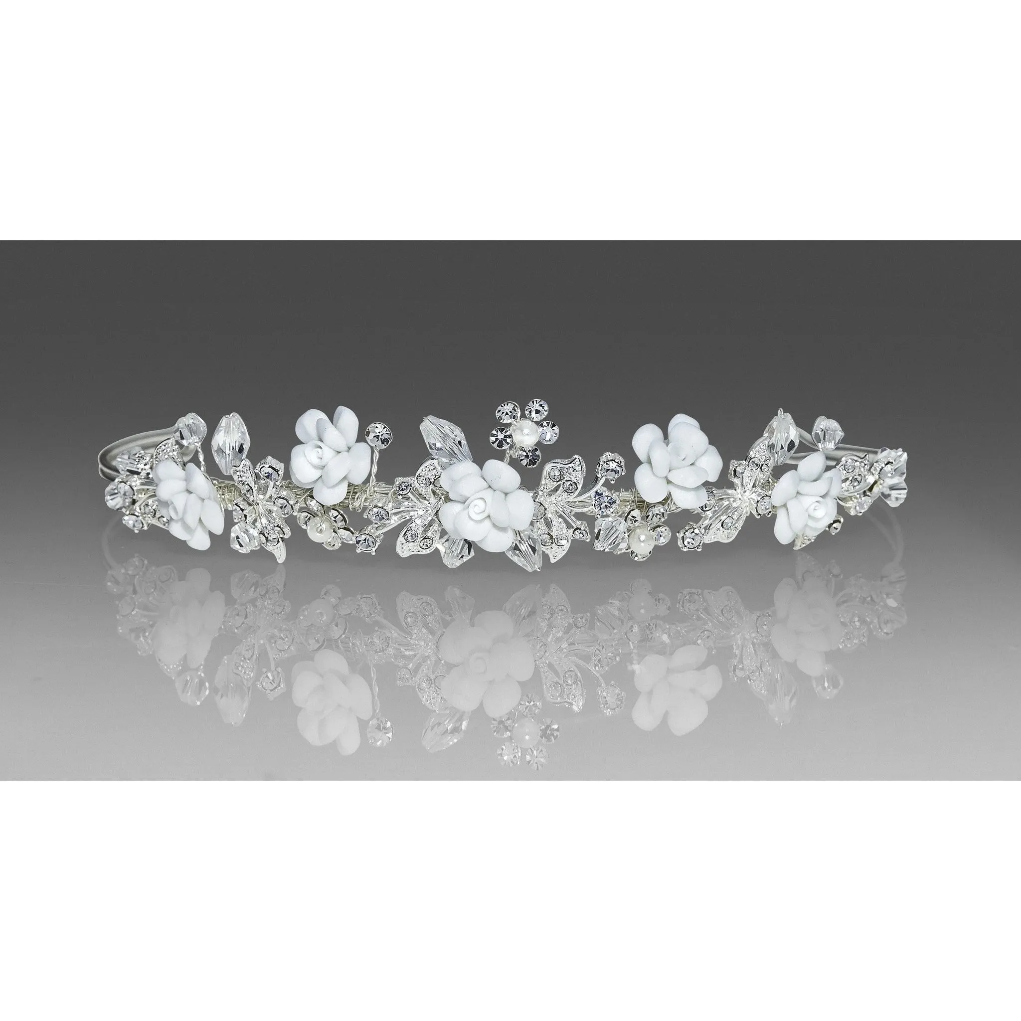 Porcelain Flower Tiara