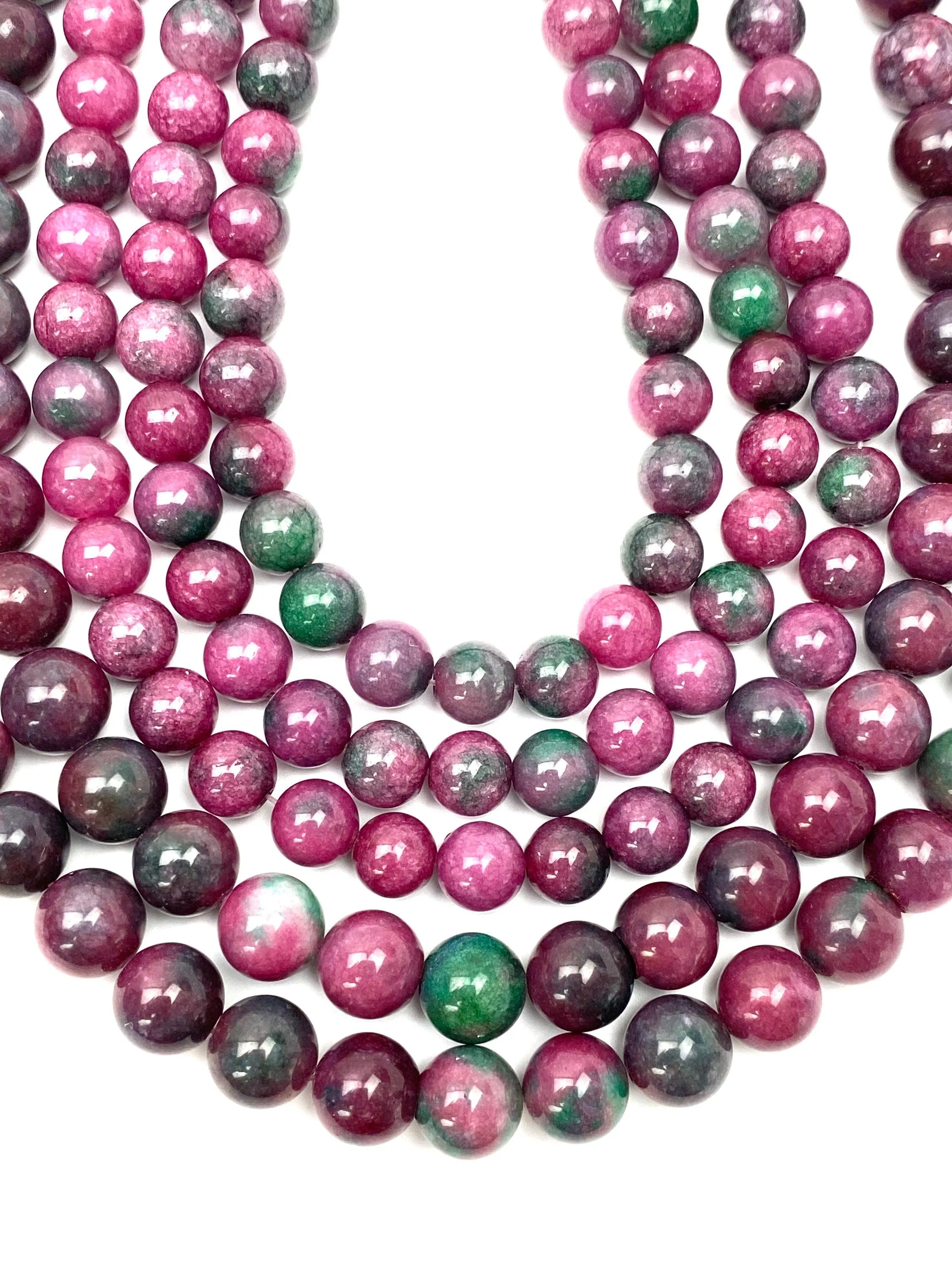 Queen Victoria jade bead strand, SKU# B7