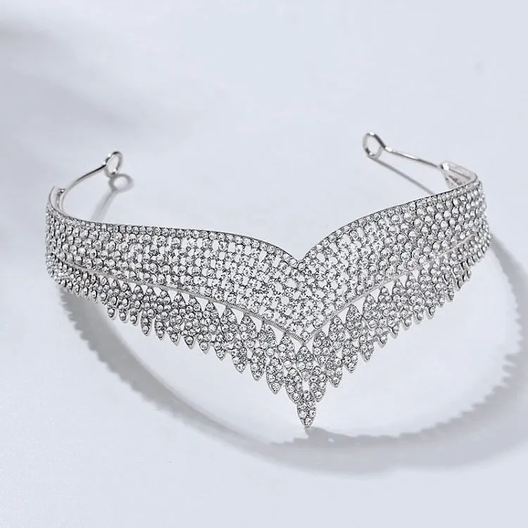 "Tangier" - Crystal Bridal Tiara - Available in Gold and Silver