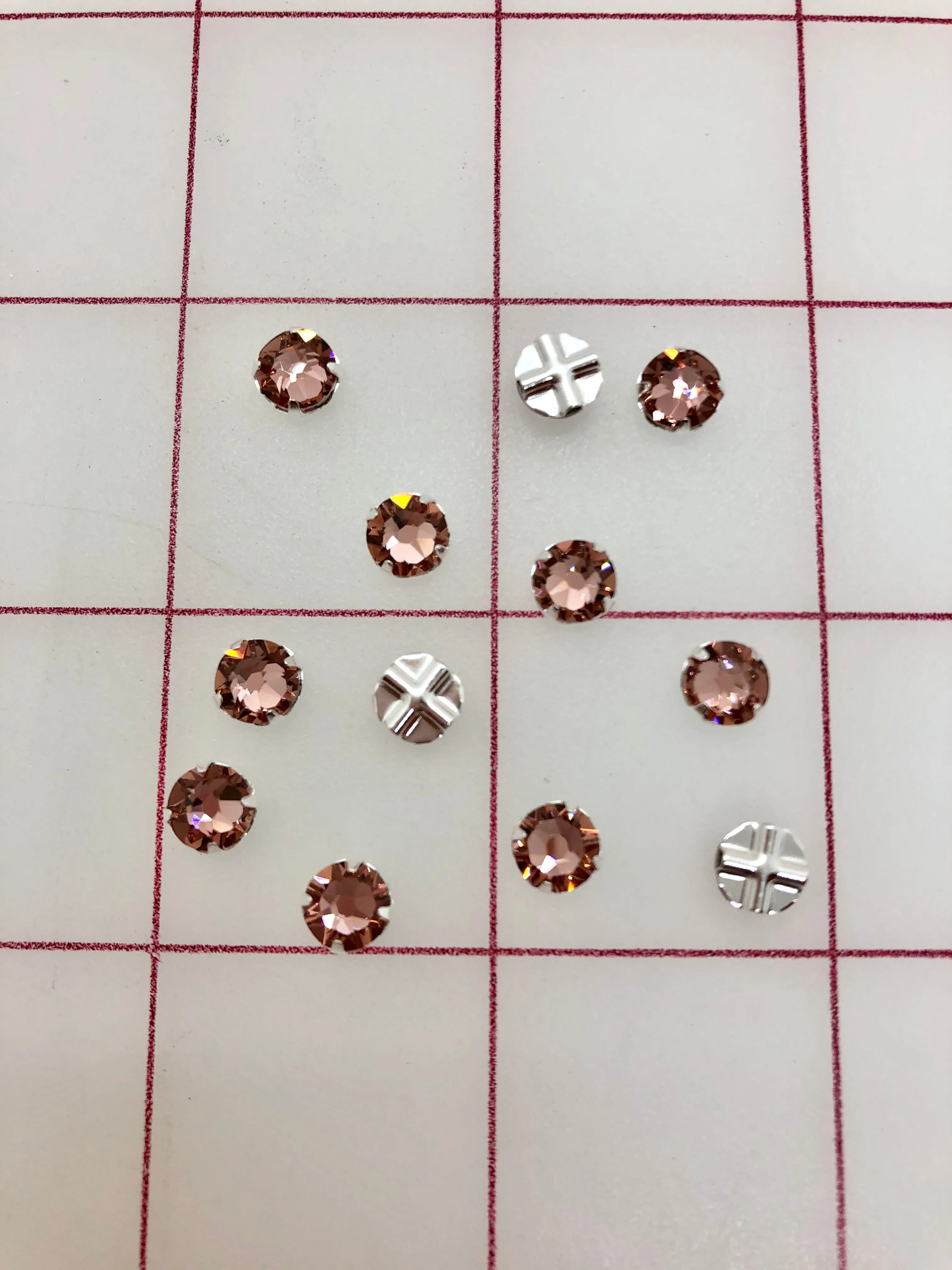 Rhinestones - 30SS Swarovski Rose Montees Blush Rose NEW!!