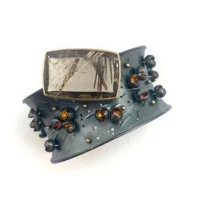 Rutilated Quartz Cuff Bracelet