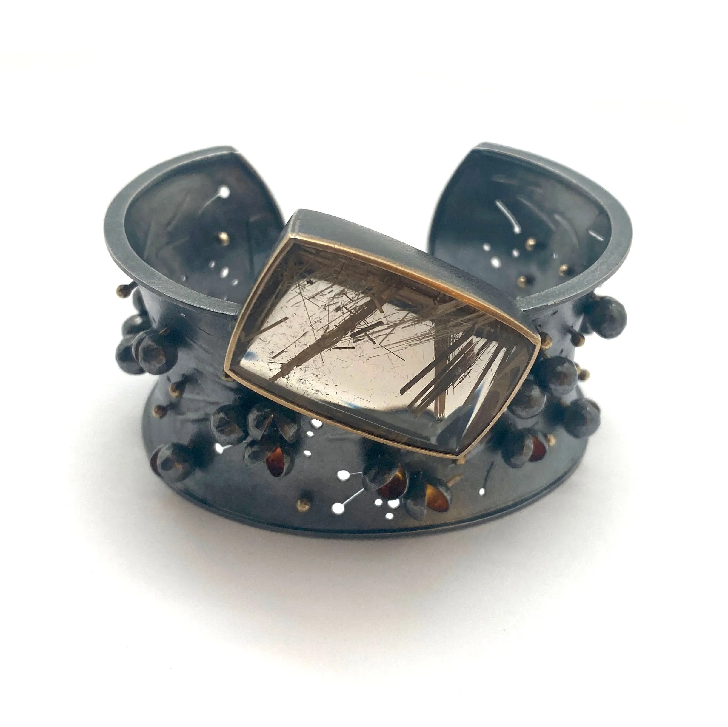 Rutilated Quartz Cuff Bracelet