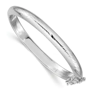 Silver 5-mm wide Hinged Bangle Child Bracelet