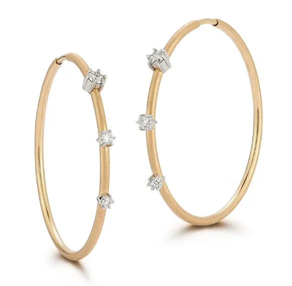 Small Plié Two-Tone Penelope Hoops