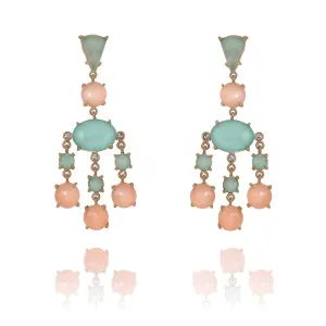 Soft Geometry Chandelier Earrings