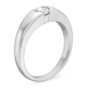 Sterling Silver CZ Signet Ring