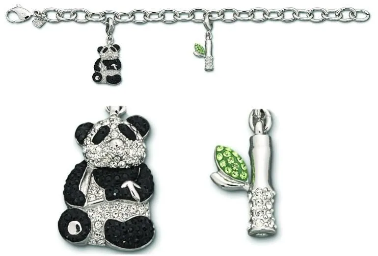 Swarovski Panda Charm Bracelet