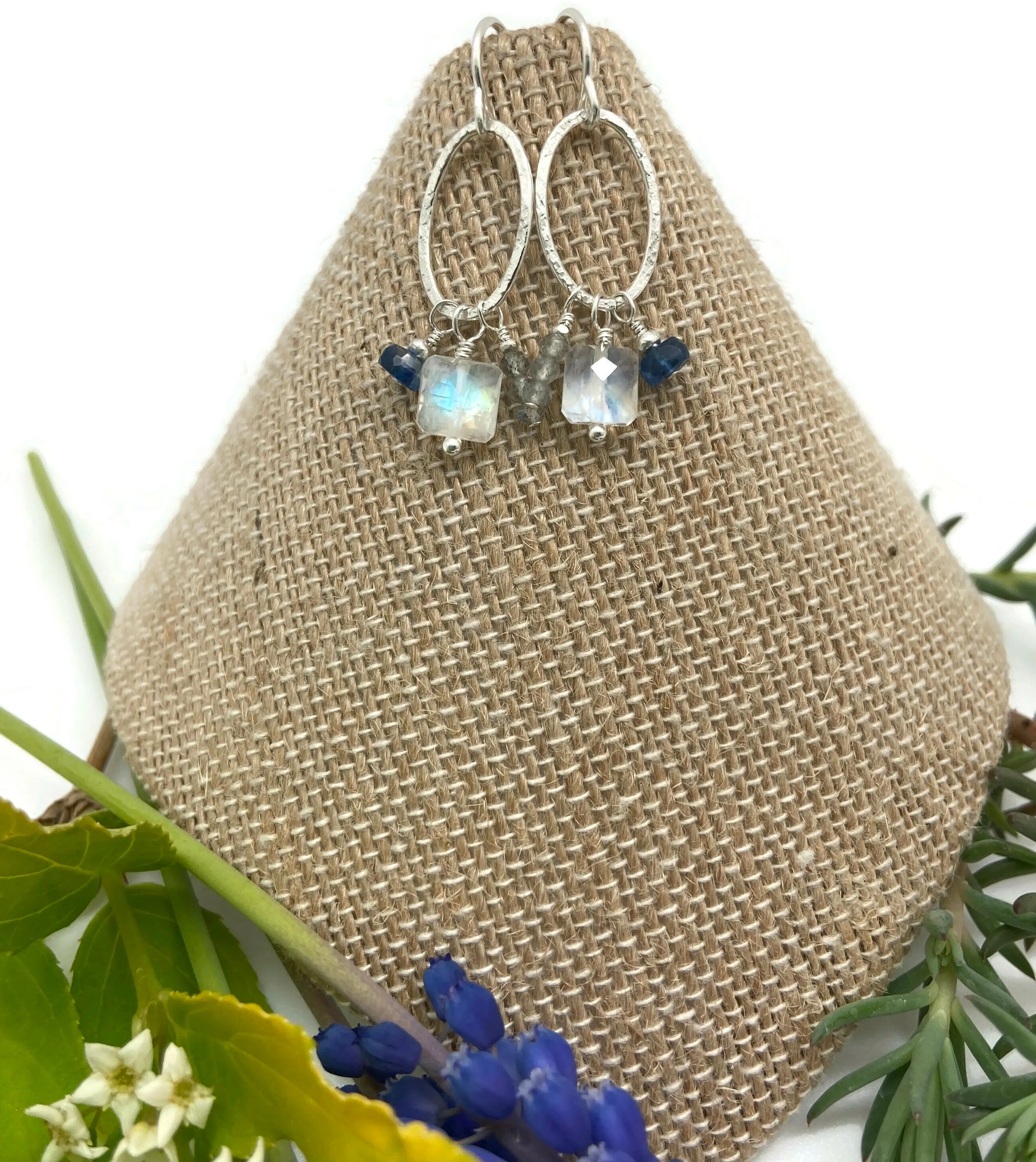 Three Stone Marquis Earrings