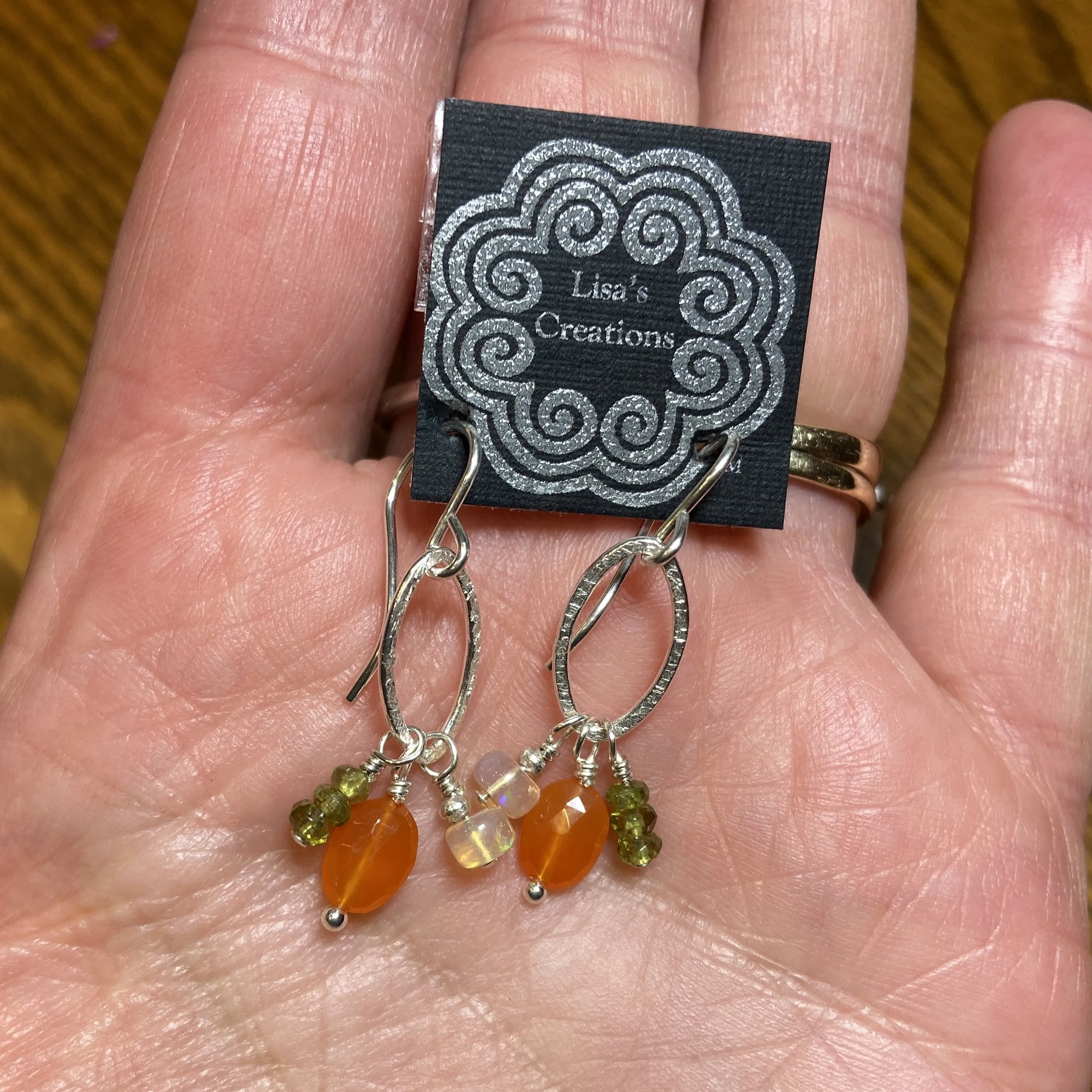 Three Stone Marquis Earrings