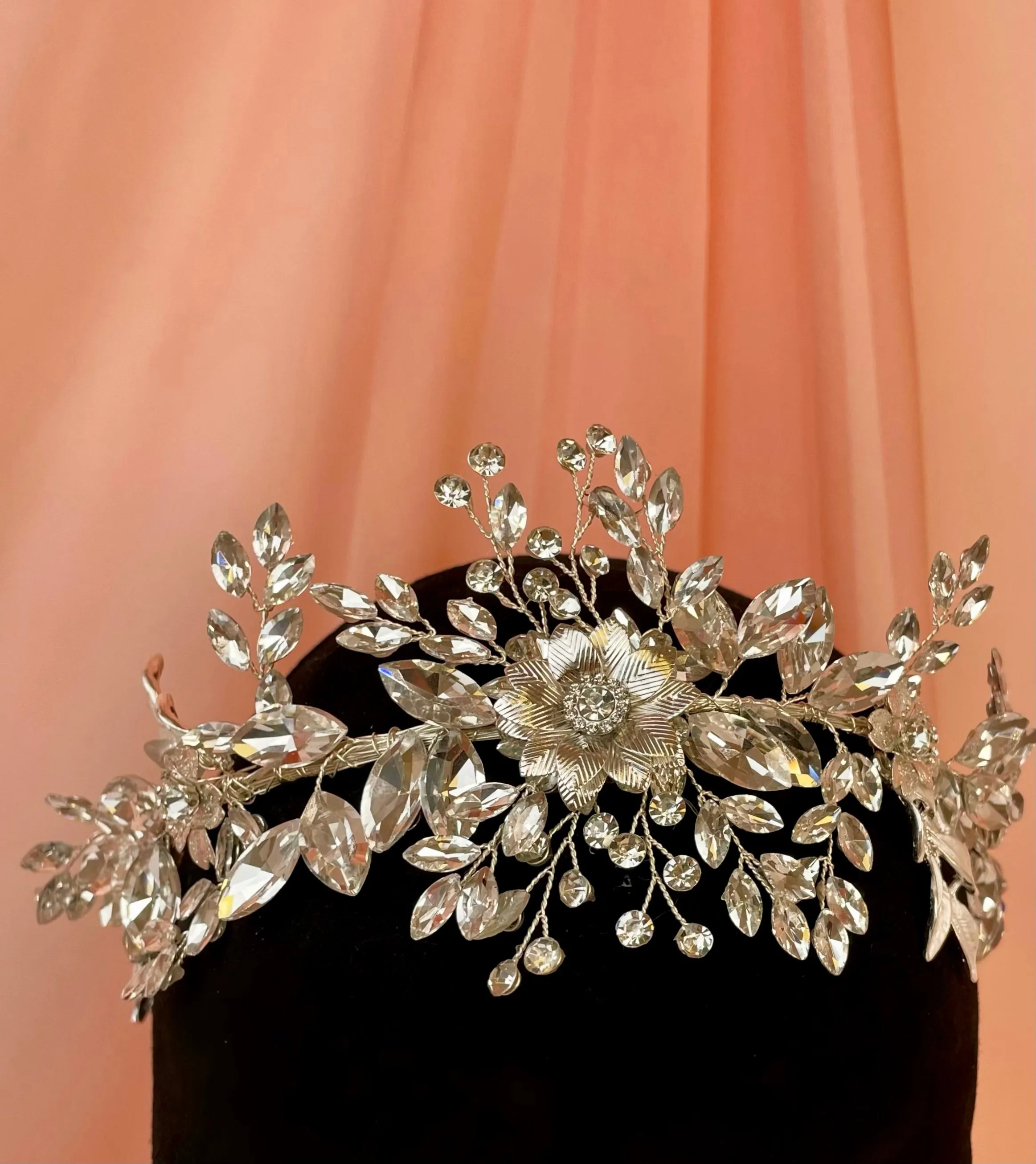 Tiara - Sparkly Hairband Crystal and Silver