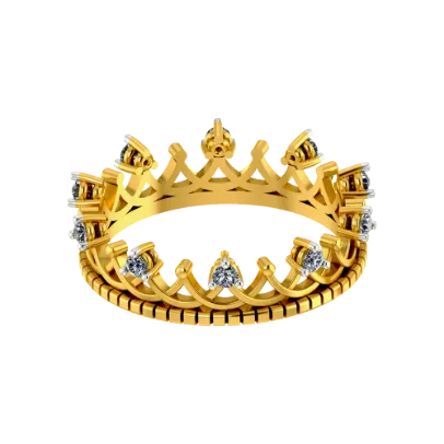 Tranquil Tiara Gold Ring