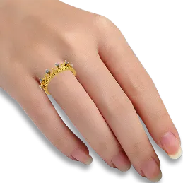 Tranquil Tiara Gold Ring