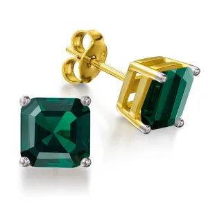 Tru-Emerald Asscher Cut Earrings