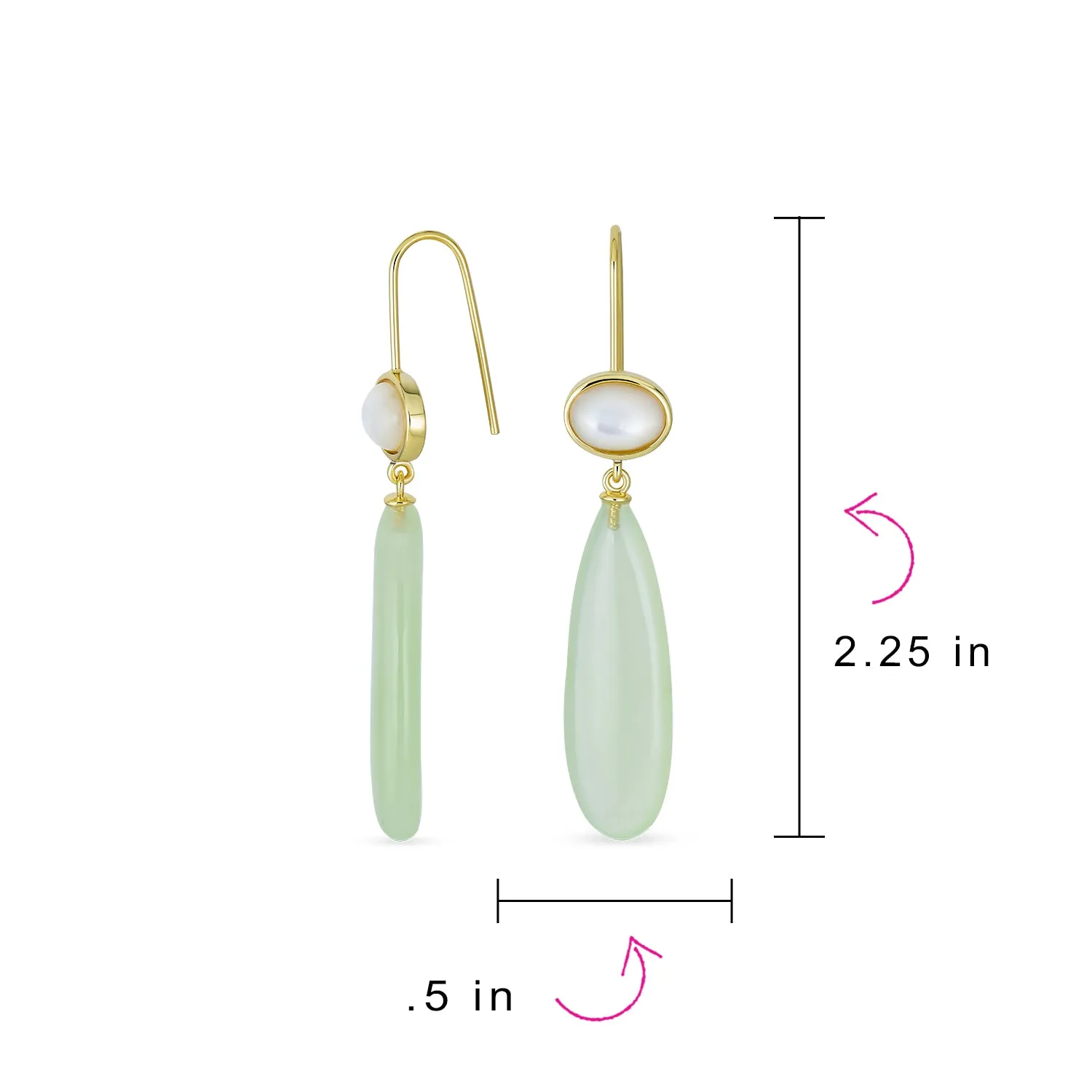 Unique Geometric Dangle Earrings with Quartz Labradorite and Jade Gemstones