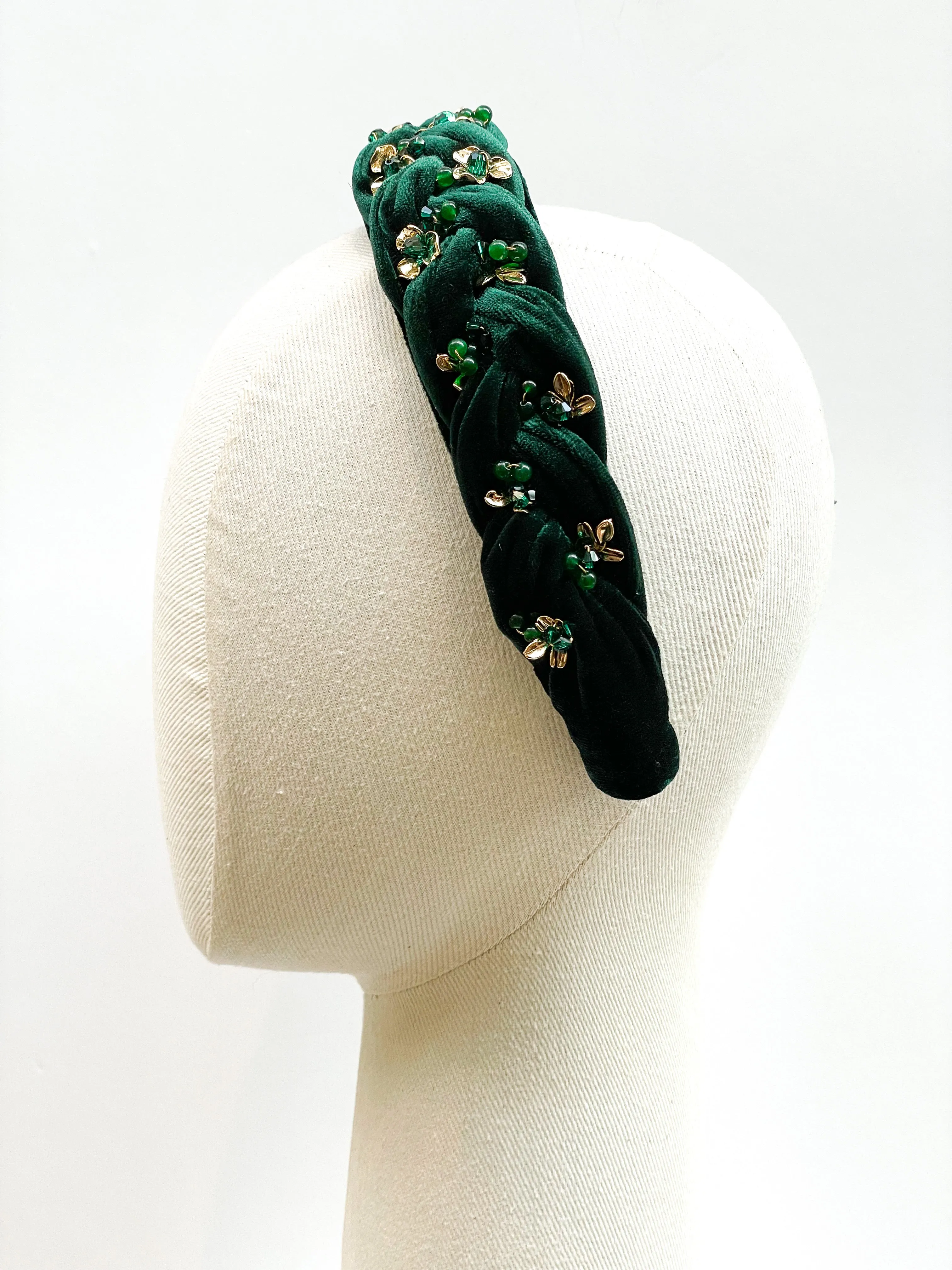 Velvette Emerald Headdress