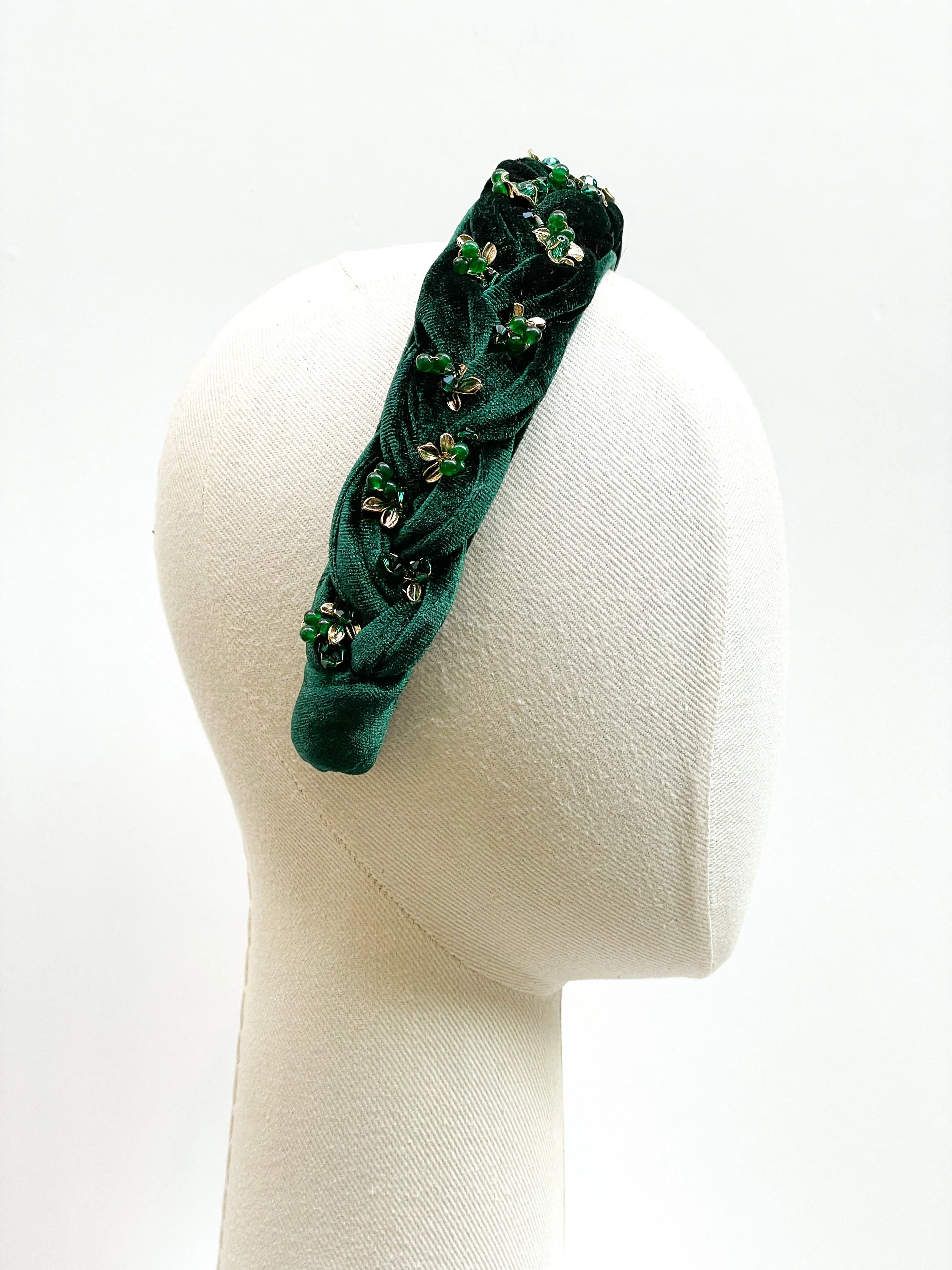 Velvette Emerald Headdress