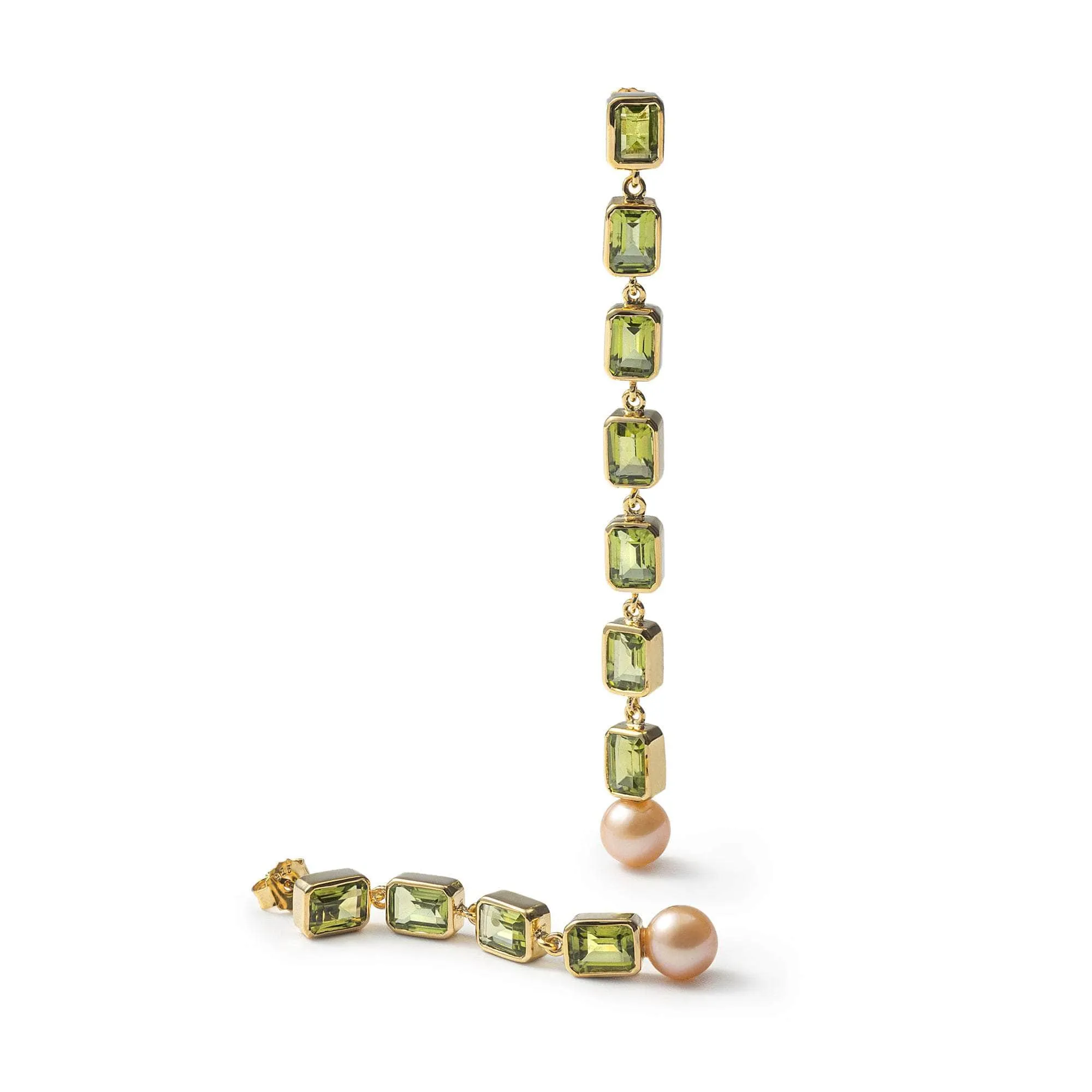 Vera Peridot and Pearl Earrings