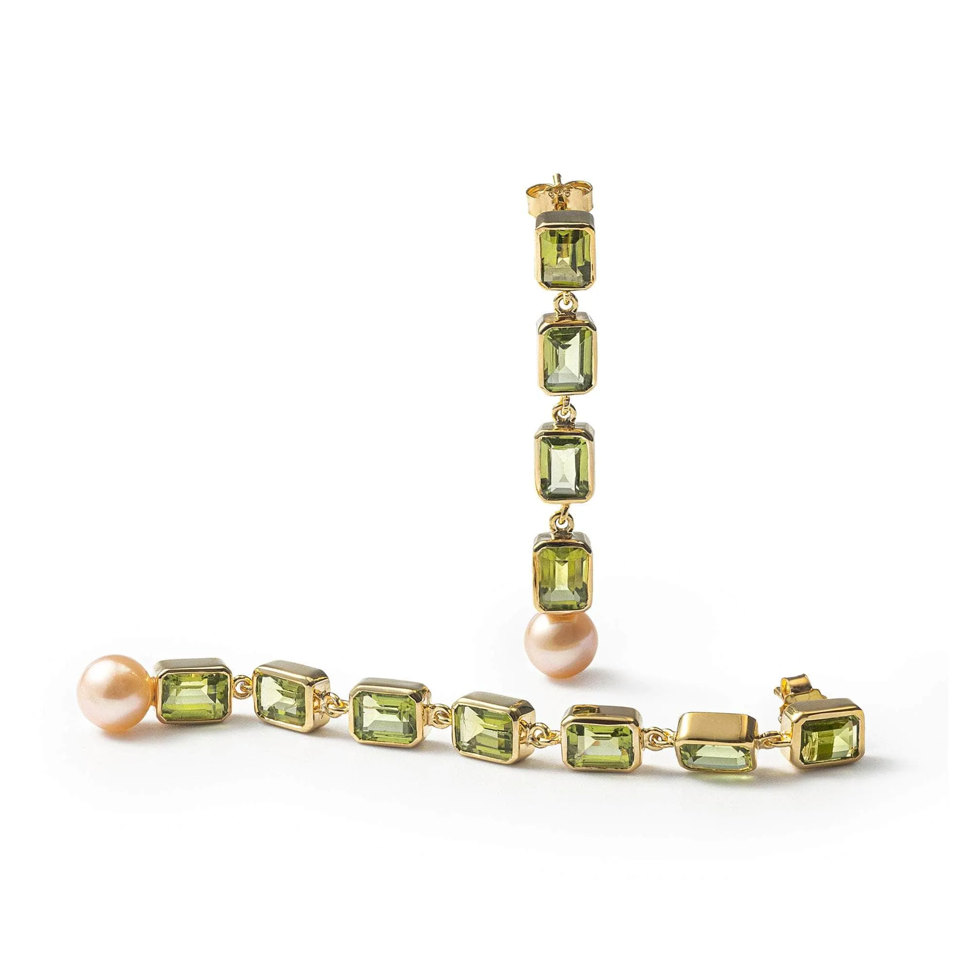 Vera Peridot and Pearl Earrings