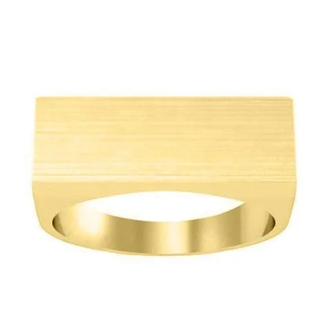 Wide Rectangular Signet Ring for Men - 24mm x 9mm