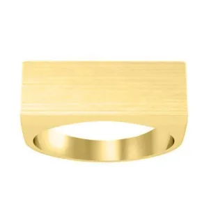 Wide Rectangular Signet Ring for Men - 24mm x 9mm