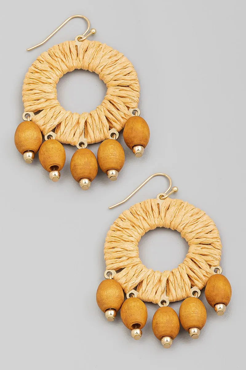 Wynna Fringe Hoop Drop Earrings- 3 Colors!